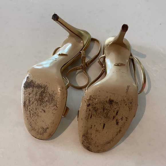 DVF Gold Strappy Ulla Heels - Picture 7 of 11